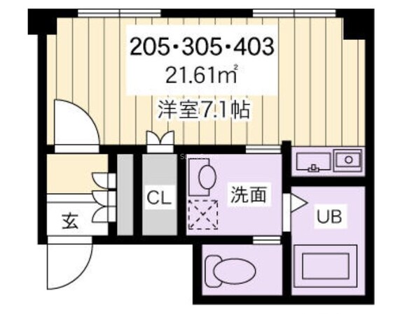 日本橋駅 徒歩7分 3階の物件間取画像